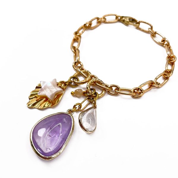 bracciale_pendente_ametista_trequarti-1 Disa Bracciale con Pendente in Ametista