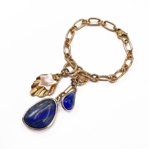 bracciale_pendente_lapislazzuli-1 Disa Bracciale con Pendente in Lapislazzuli