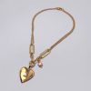 collana_cuore_maglie_ellisse_2_quadrato-1 Collana con Cuore Pendente e Perla Rosa