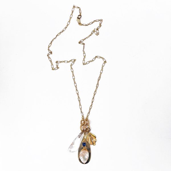 collana_goccia_zirconi_intera-1 Alchemilla Collana Lunga con Catena di Zirconi