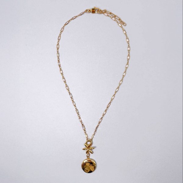 collana_incisione_1_QUADRATO-1 Collana con Medaglione Vintage Tondo e Catena di Zirconi