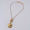 collana_incisione_2_QUADRATO-1 Collana con Medaglione Vintage Tondo e Catena di Zirconi