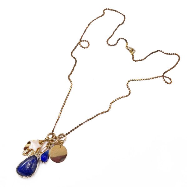collana_lunga_lapis-1 Disa Collana Lunga con Pendente in Lapislazzuli
