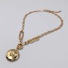 collana_tondo_maglie_ellisse-1 Collana con Medaglione Tondo Vintage
