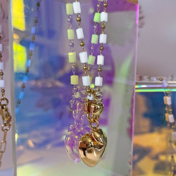 collanacuorepiccolo_2-2 Collana con Pendenti a Forma di Cuore e Catena in Vetro